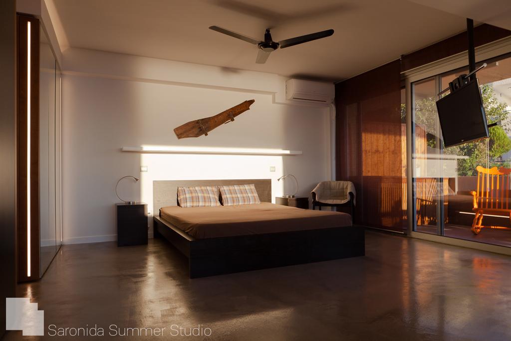 Saronida Summer Studio With Breathtaking View Lagonísi Eksteriør bilde